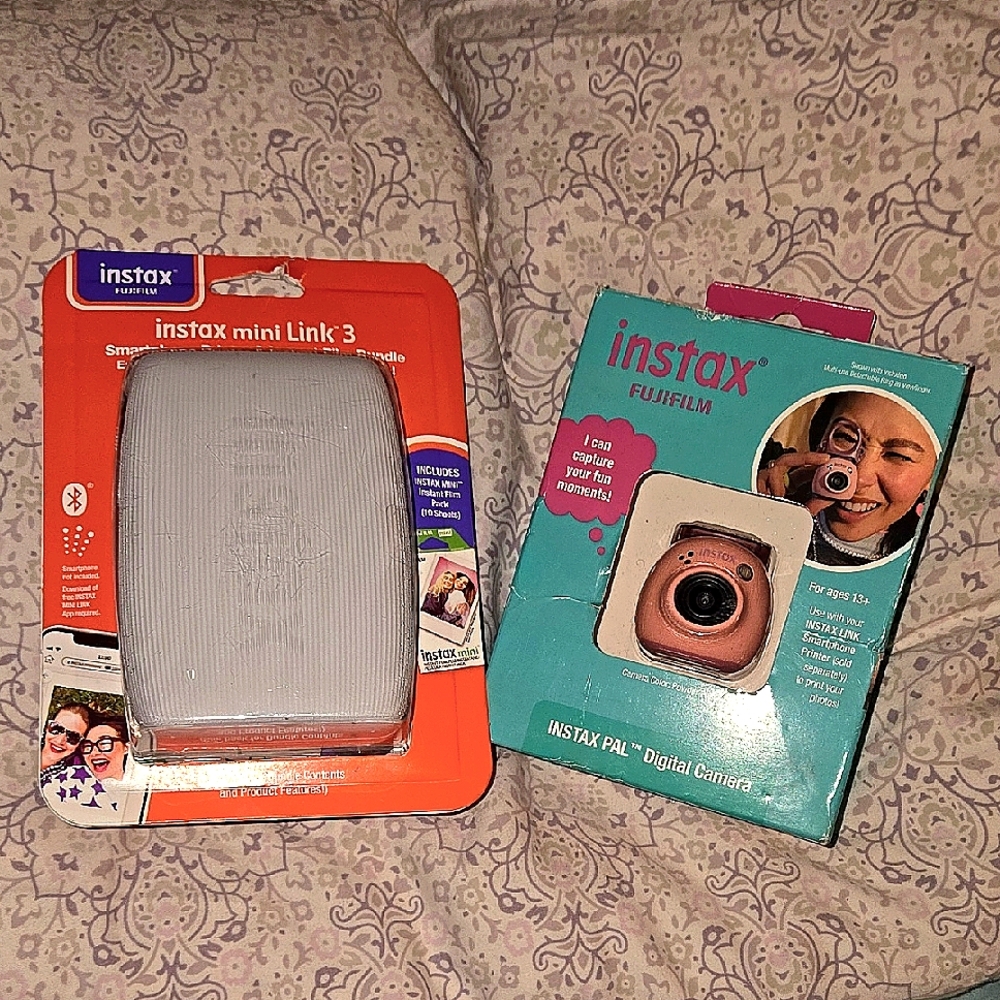 Instax Mini Link 3 Printer and Instax Pal Camera Set,  both new in box
